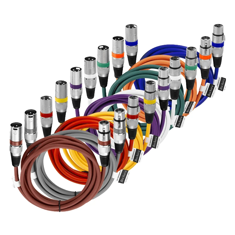 High-Quality 5m Colorful RCA Microphone Cable for Mixers