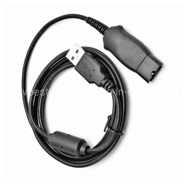 High Quality Call Center Headset Cable Da95 USB Qd Adapter Cable for Telecommunication Headset