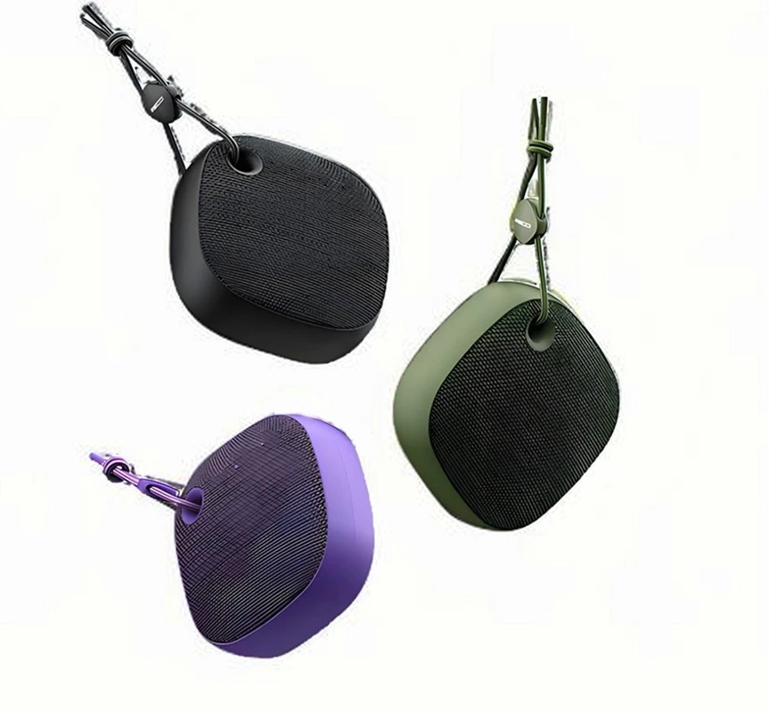 High Quality Fabric Portable Wireless Mini Stereo Loudspeaker Car & Outdoor Use Hands-Free for Mobile Phones Computers