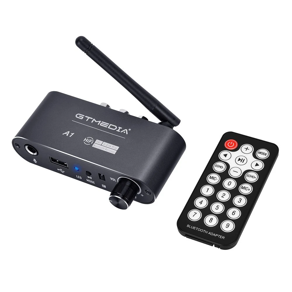 High Quality Gtmedia A1 Digital Audio Converter with Wireless Bt 5.3 Receiver HiFi Adapter for TV