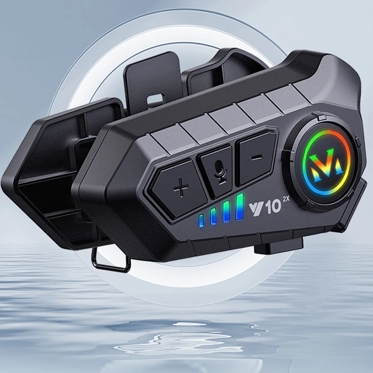 High Quality Ipx6 Waterproof HiFi Stereo Sound Hand Free Bluetooth Speakers Earphones Intercom Wireless Motorcycle Helmet Headset
