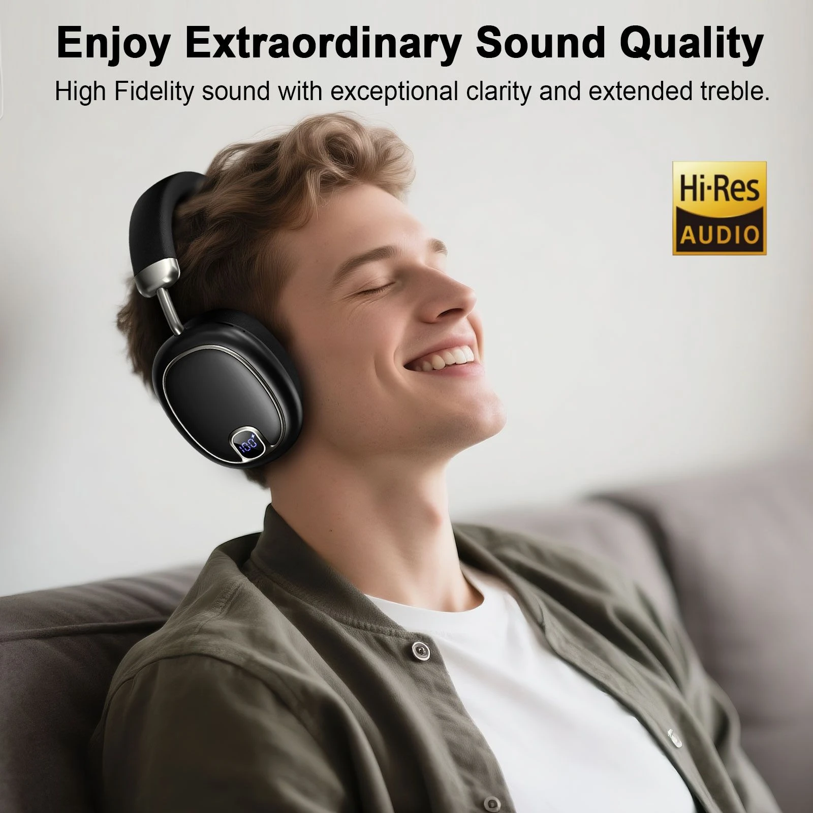 High Quality Low Latency Over-Ear Headphones for Gym Workout