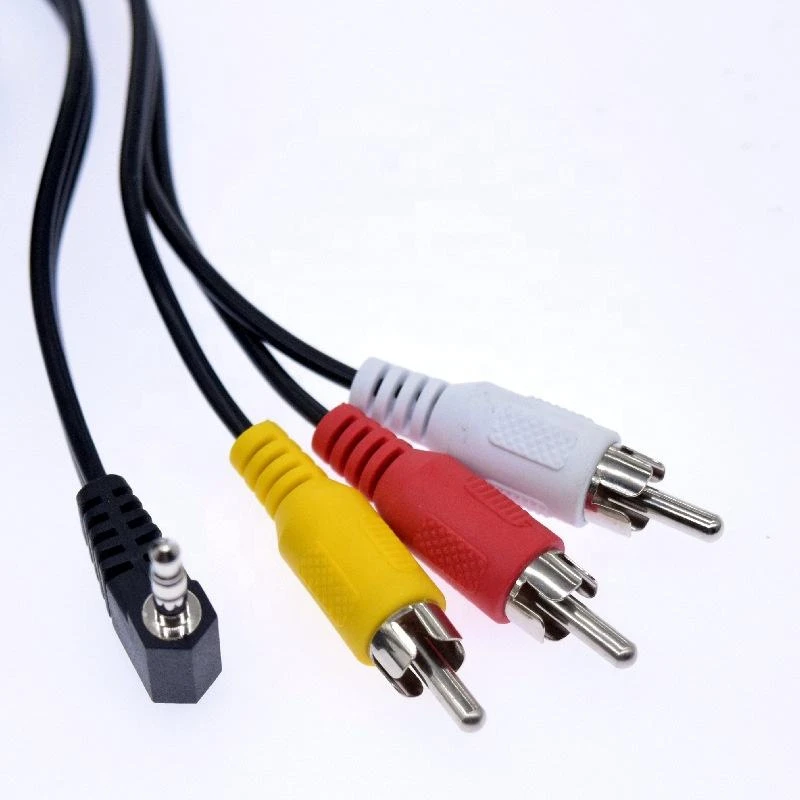 High Quality RCA Audio Cable with Combination Shielding PVC Jacket 2 RCA to 2 RCA Nickel Plated Male Male for HDTV Computer