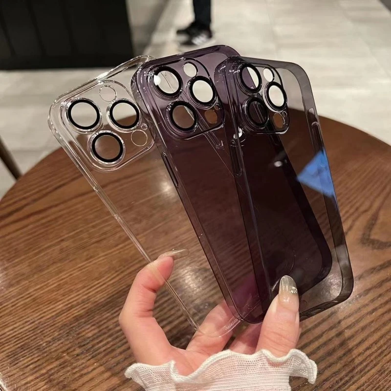 High-Quality Ultra Clear Phone Cover Protection Transparent Shockproof Phone Case for iPhone 12-17
