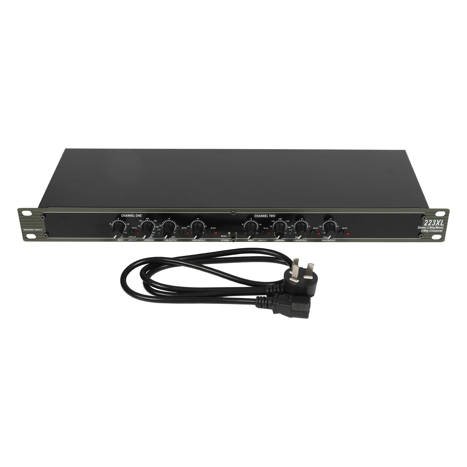 High Speaker Crossovers 2-Channel 3-Way Professional Audio Power Amplifier