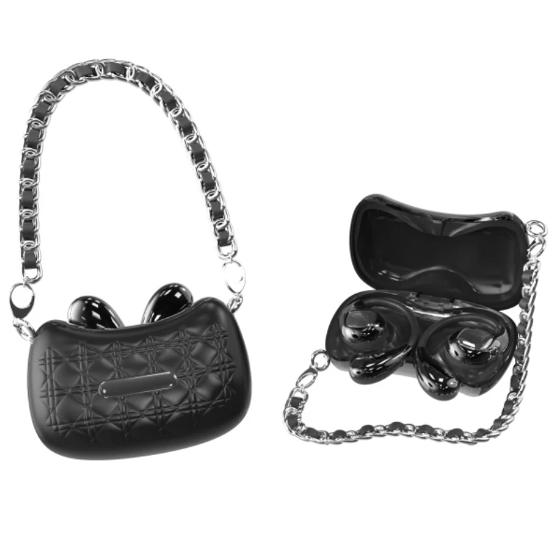 High-Speed Wireless Bluetooth 5.4 Hanging Ear-Hook Ows Earbuds with Zero Delay Fashion Bag Design
