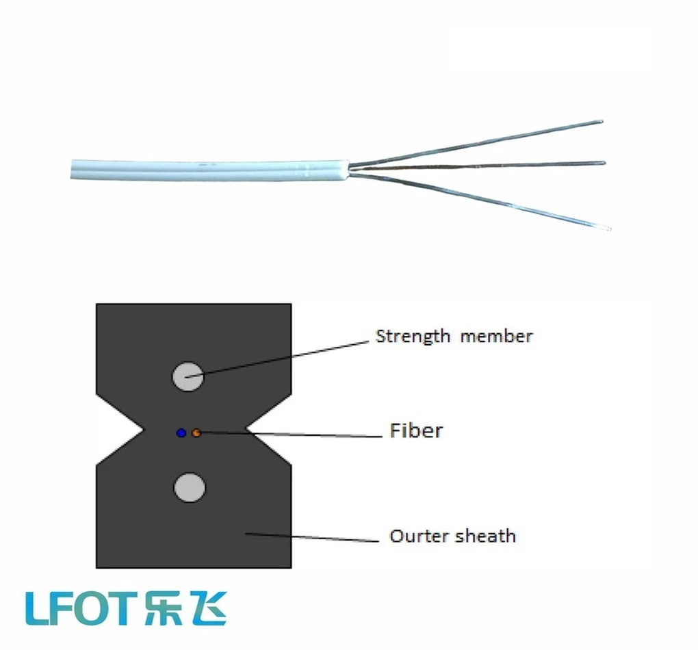 High Tensile Strength Gjxh Fiber Optical Cable for Church Audio Visual Link