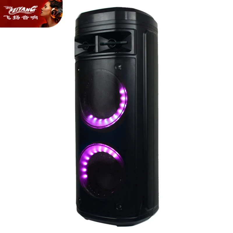 Home Theater Double 6.5 Inch Sound Bar Sexy Bluetooth Kareoke Waterproof 3 Way Portable Stage Audio Speaker