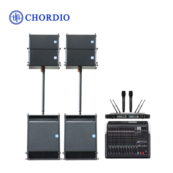 Hot New Arrivals Two-Way Active Remote Control Professional Speaker with Wireless Microphone