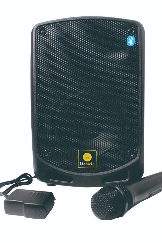 Hot Sale! 6.5 Inch Portable Bluetooth Speaker with Wireless Microphone