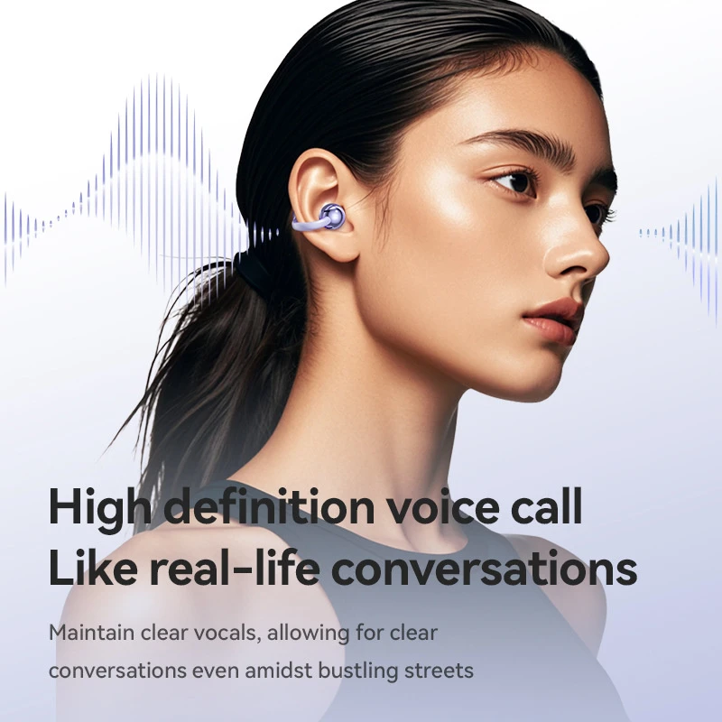 Hot Sale Bt Earphone, Over-Ear Design Stereo Sound, Bone-Conduction Wireless Tws Earbuds