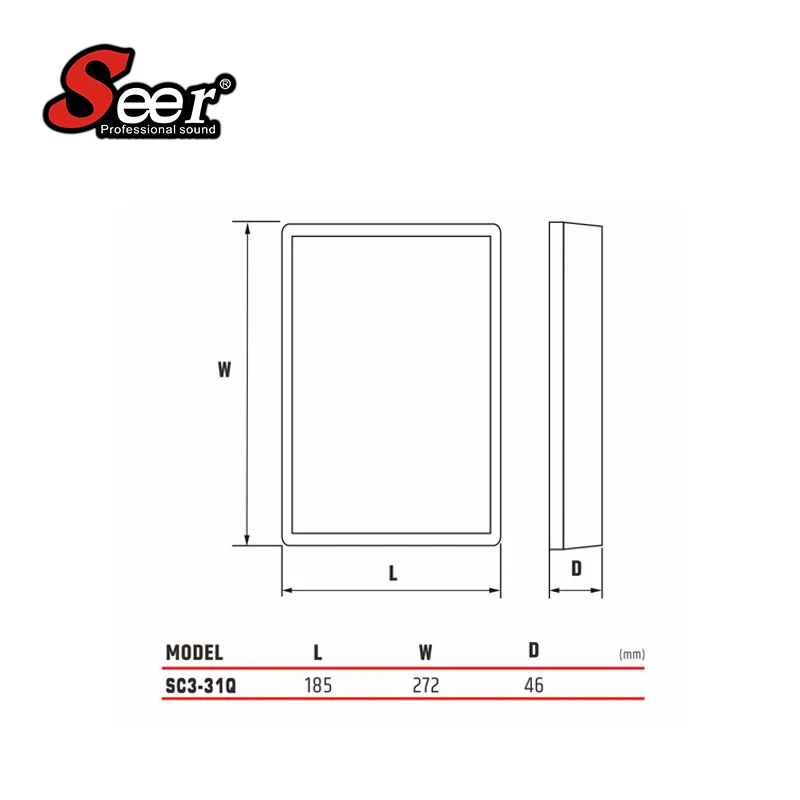 Hot Sale Ceiling Series Wall-Mounted Home Theater Classroom Concert Stage Speakers