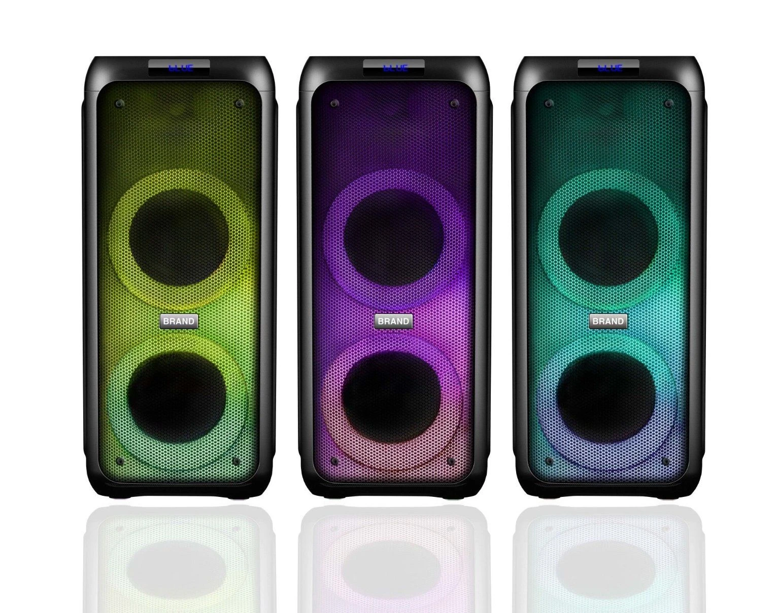 Hot Sale Tws Wireless Dual 5.5inch Bluetooth Woofer PA DJ Rechargeable Bluetooth Portable Type Party Handle Speaker