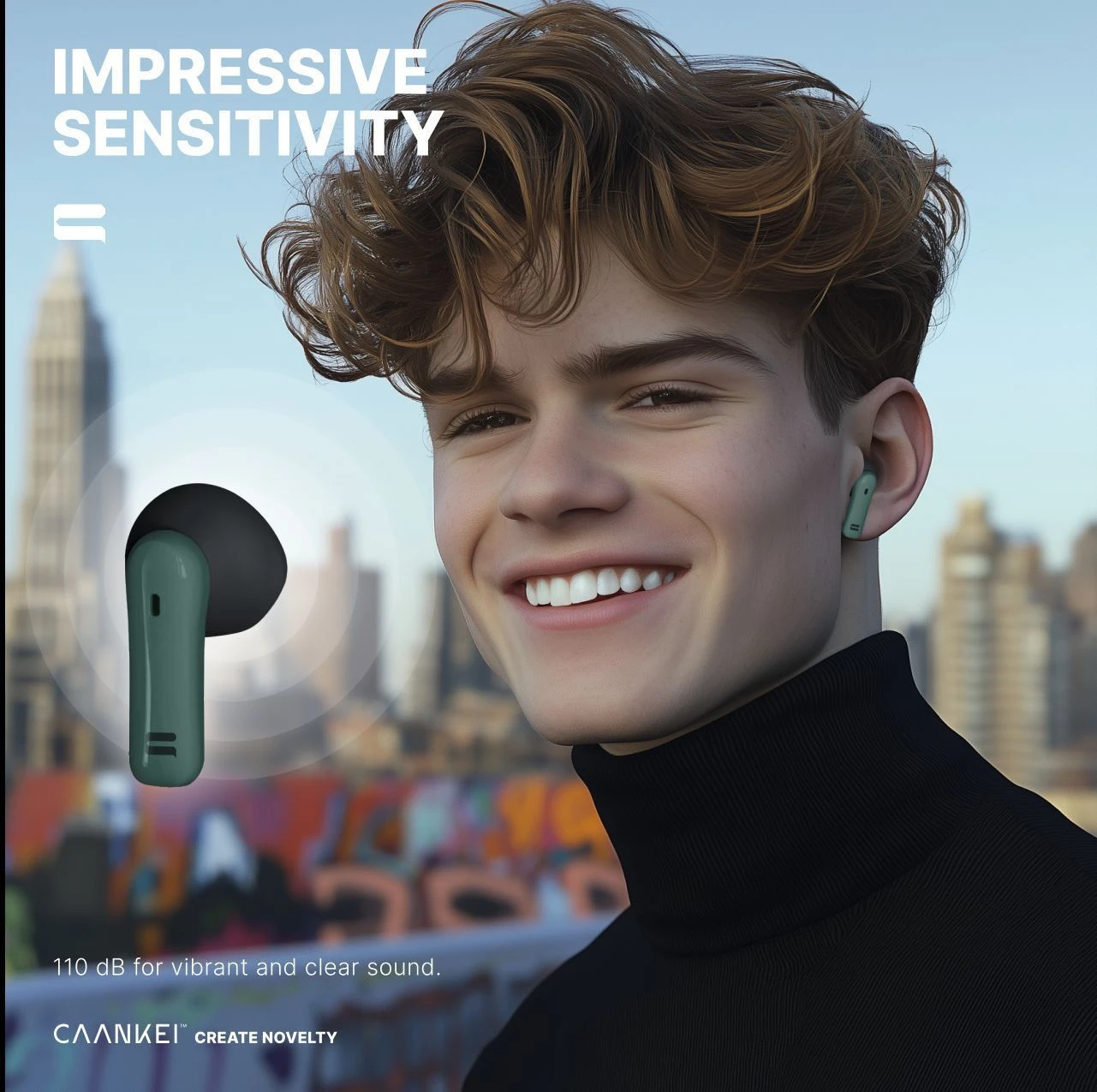 Hot Sale Wireless in-Ear Bluetooth Gaming Earphone Tws Earbuds for Sports PC Phone