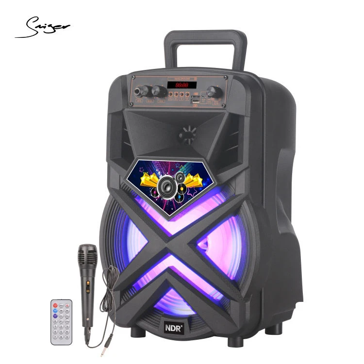 Hot Sell Bass Speaker with Colorful Light Drawbar Speaker