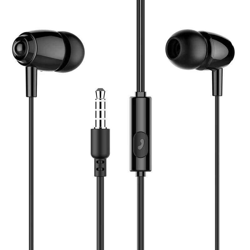Hot Sell Music Wired Bass Stereo Earphone with Mic for Mobile Phone