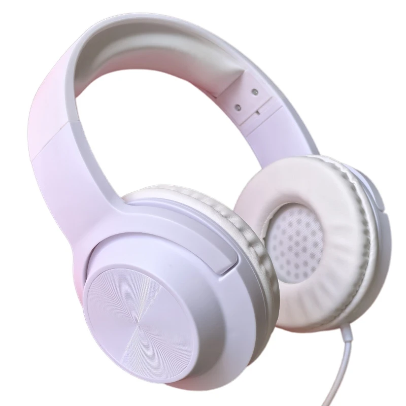 Hot Sell Wired Earphone Gaming Over-Ear Headsets HiFi Stereo Sound Lightweight Comfortable Wired Mic Headphone