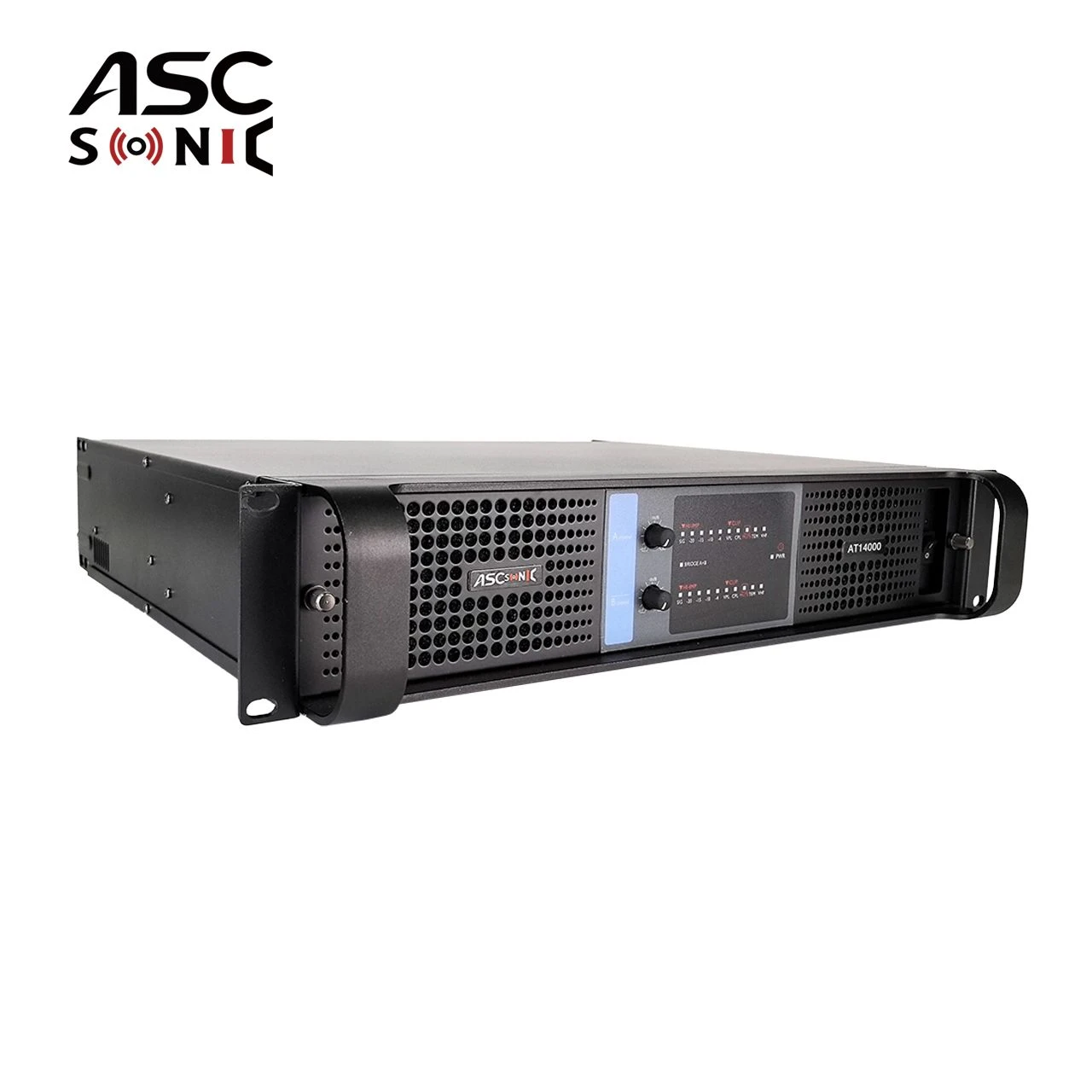 Hot Selling 2u At14000 Subwoofer Box Audio Power Amplifier 2 Ohms Stable