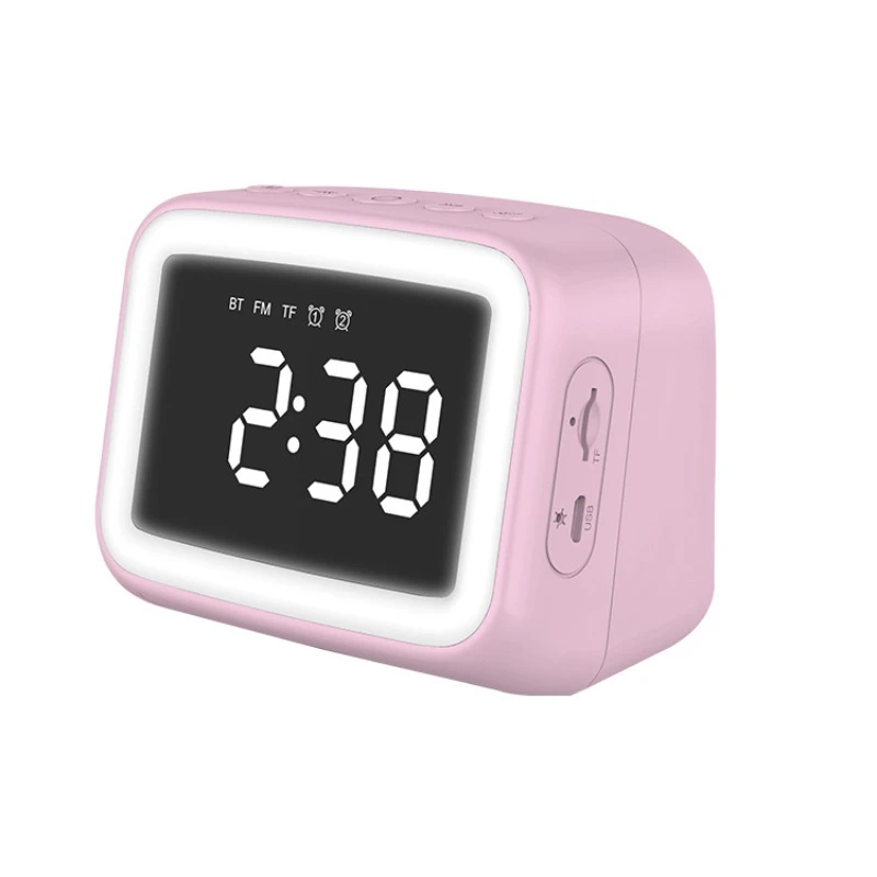 Hot Selling Classic Colorful Alarm Clock for Kids at Home Digital Alarm Clock with Bluetooth Speakers Chargeable