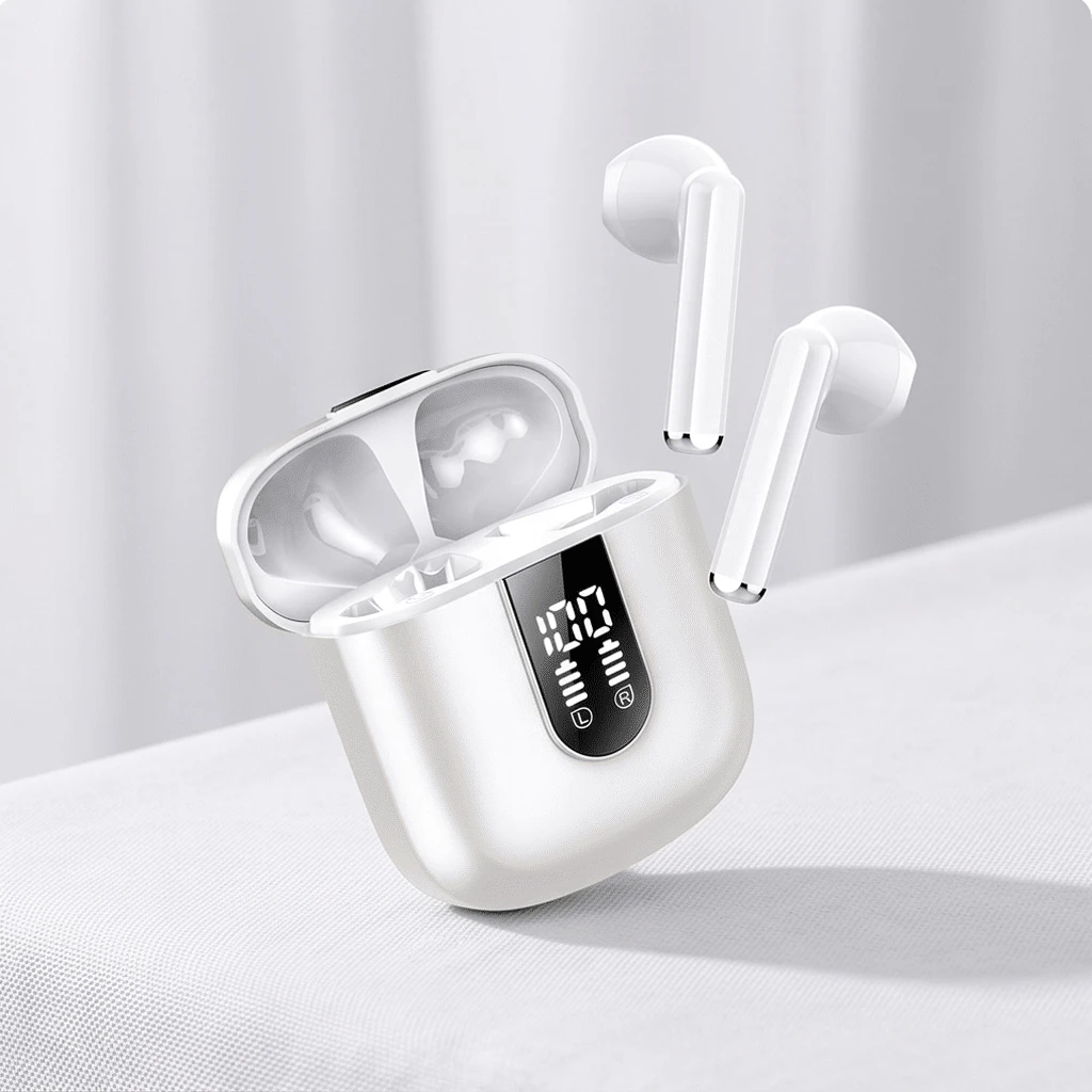 Hot Selling High Quality Tws Air Wireless Earbuds LED Microphone in-Ear Stereo Audifonos Fone Mini Noise Canceling Sport Headsets Earbuds Free Sample