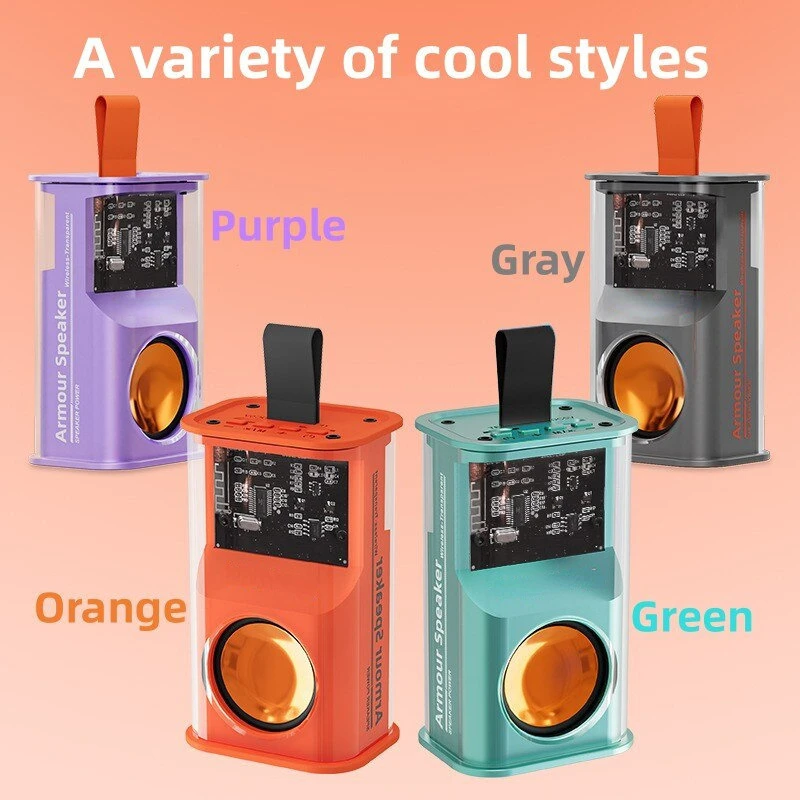 Hot Selling Mini Mecha Bluetooth Speaker Portable Wireless Audio Cool Design Loudspeaker for Gaming Party Gift Wholesale