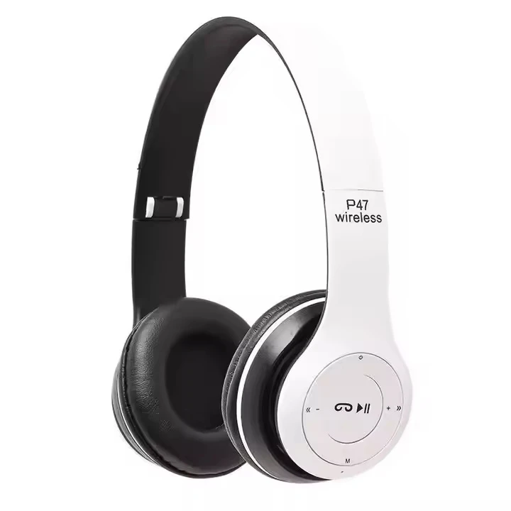 Hot Selling P47 Wireless Headphones Cheap Gamer Gaming Wireless Headsets Bluetooth Stereo HiFi Earphone with TF Card Fone P47
