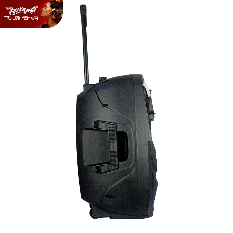 Hot Selling Plastic Cabinet Box Bluetooth Trolley Battery Speaker