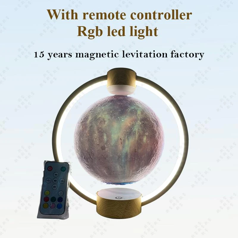 Hotsale Promotion Magnetic Levotating Floating Starry Moon Lamp Light with Bluetooth Speaker