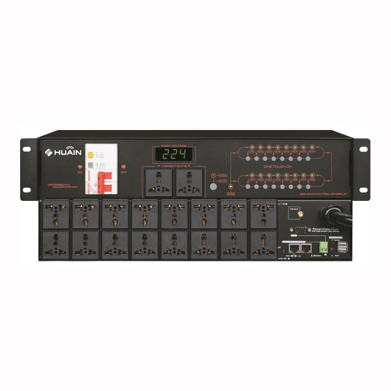 Huain Professional Audio Equipment 16-Channel Power Sequencer Controller