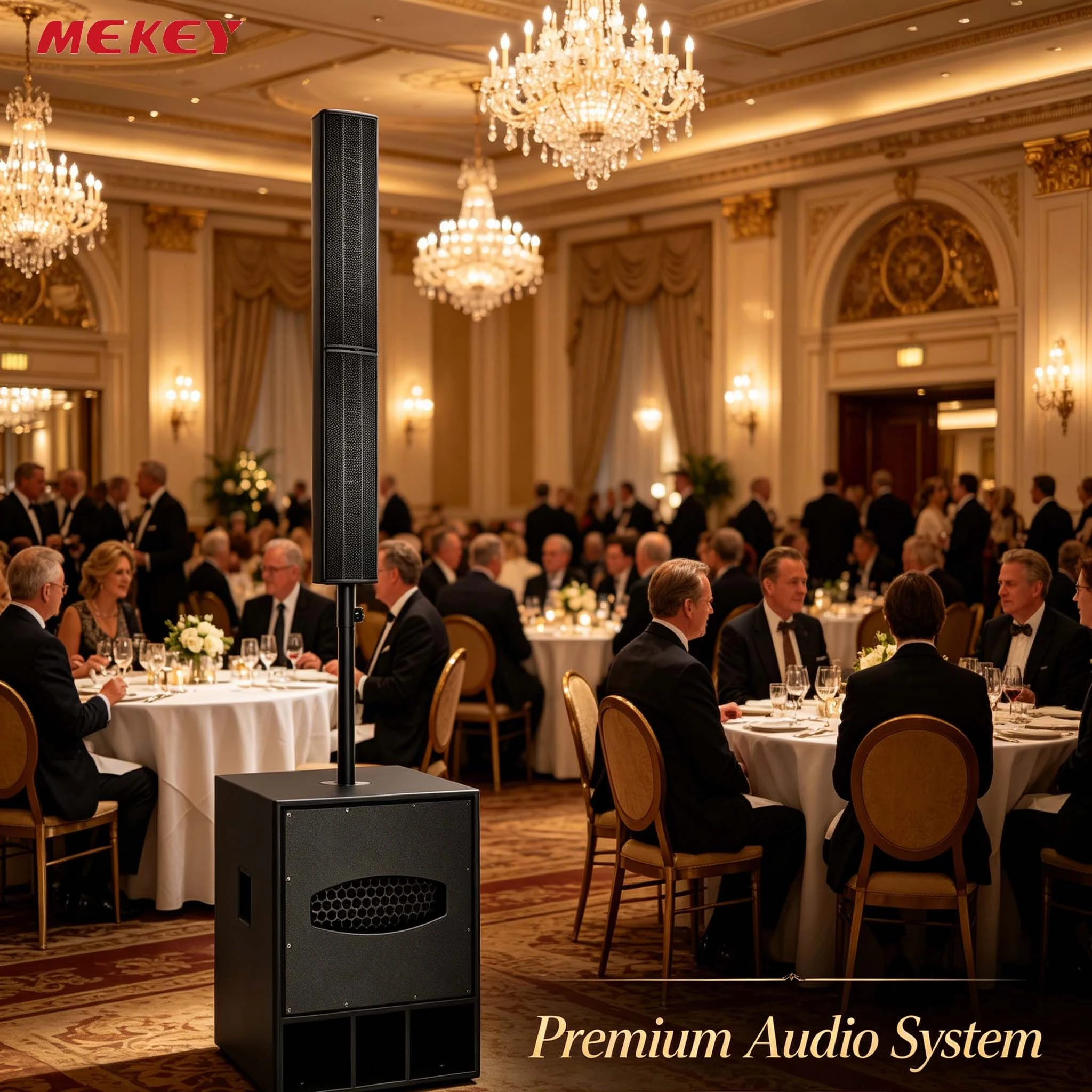 Innovative Audio System Column Speaker with Wide Frequency Response Range
