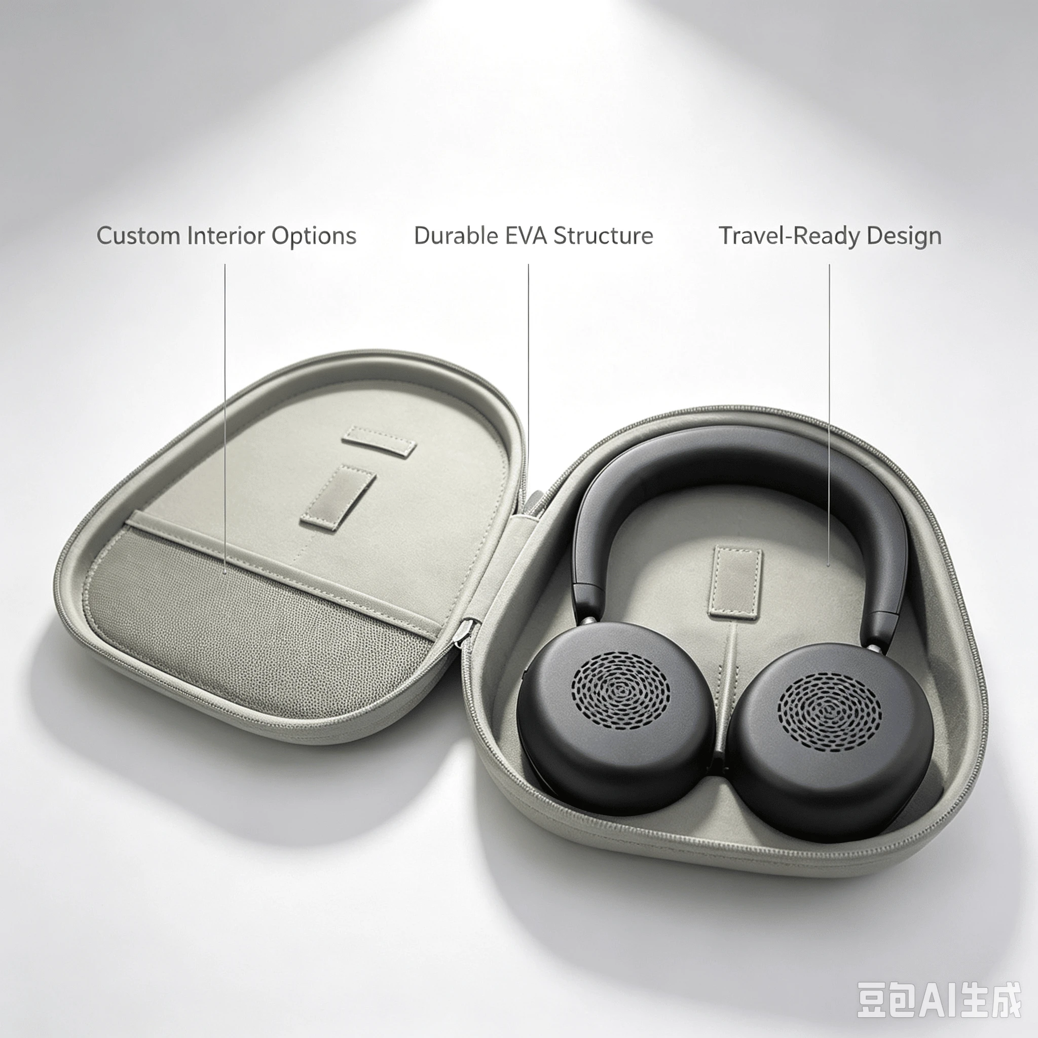 Innovative Custom EVA Headphone Storage Case with Unique Features