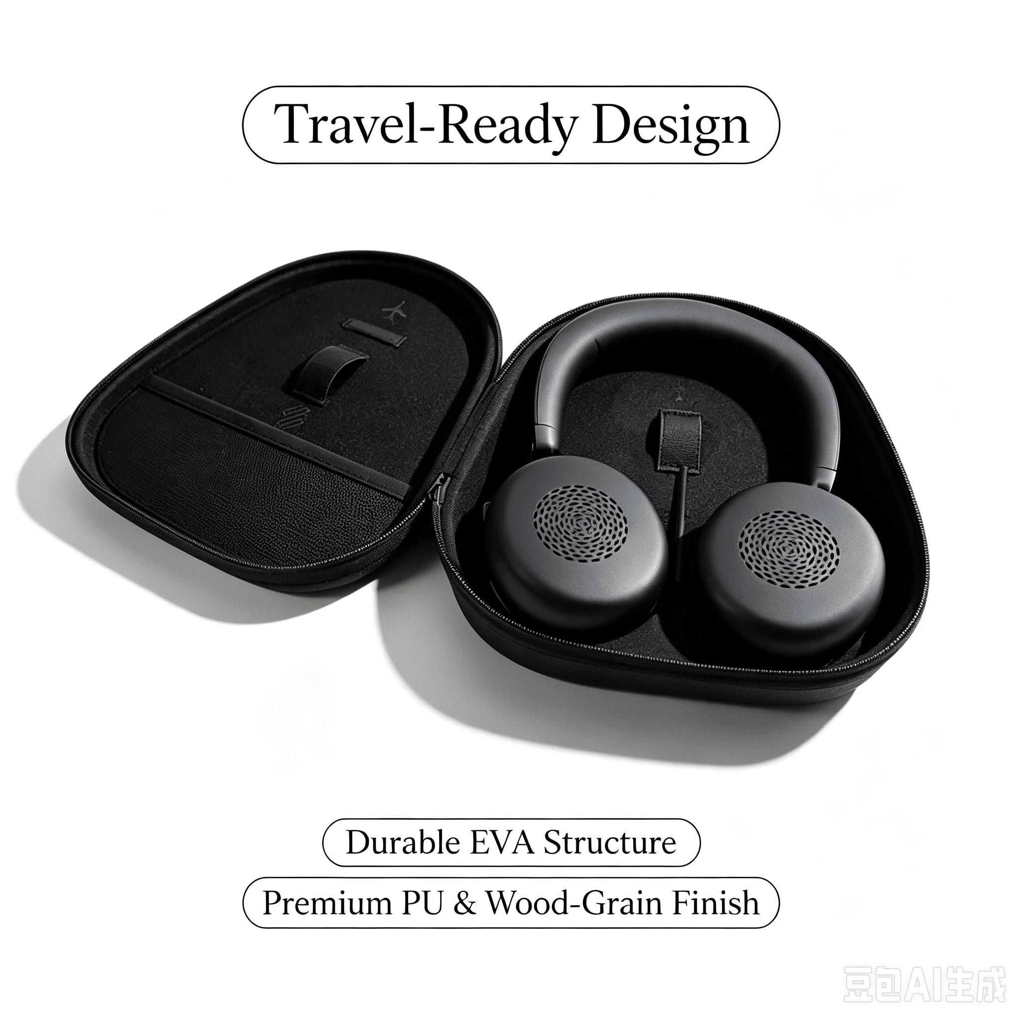 Innovative EVA Hard Headphone Case with Stylish Design Elements