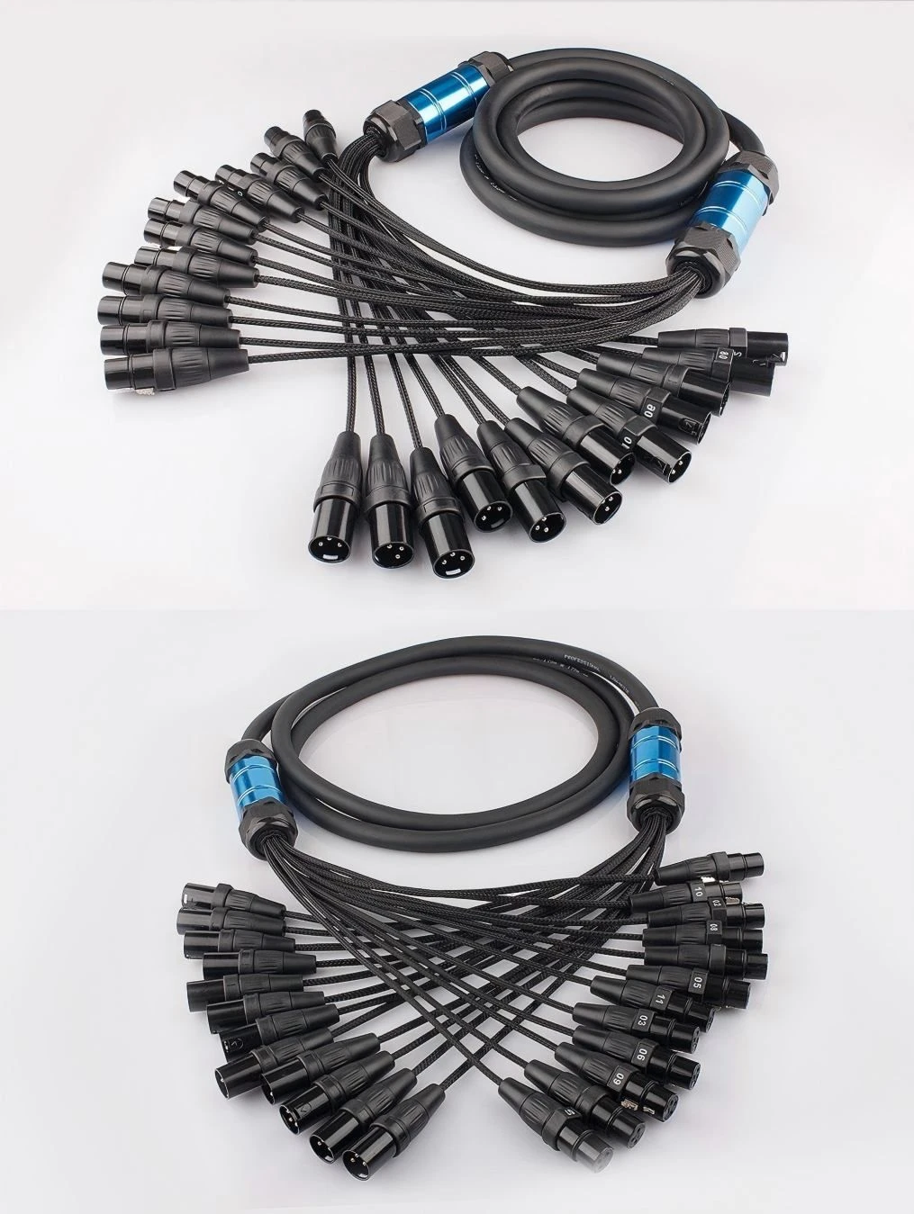 Integrates 4 Balanced Signal Transmission Channels Compact Labeled Connectors Audio Snake Cable