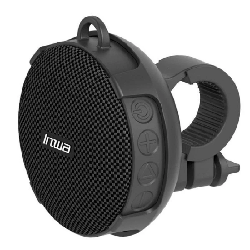 Inwa Bluetooth Speaker Mini Subwoofer Ipx7 Waterproof Wireless Bicycle Cycling Music Speaker Support TF – Black