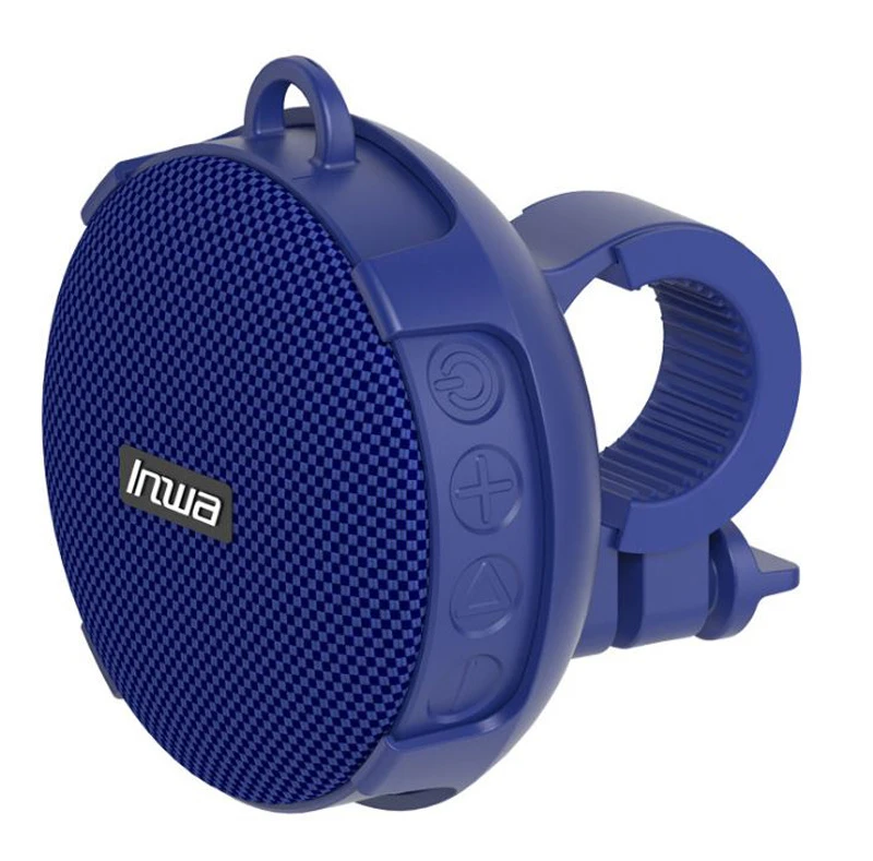 Inwa Bluetooth Speaker Mini Subwoofer Ipx7 Waterproof Wireless Bicycle Cycling Music Speaker Support TF – Blue