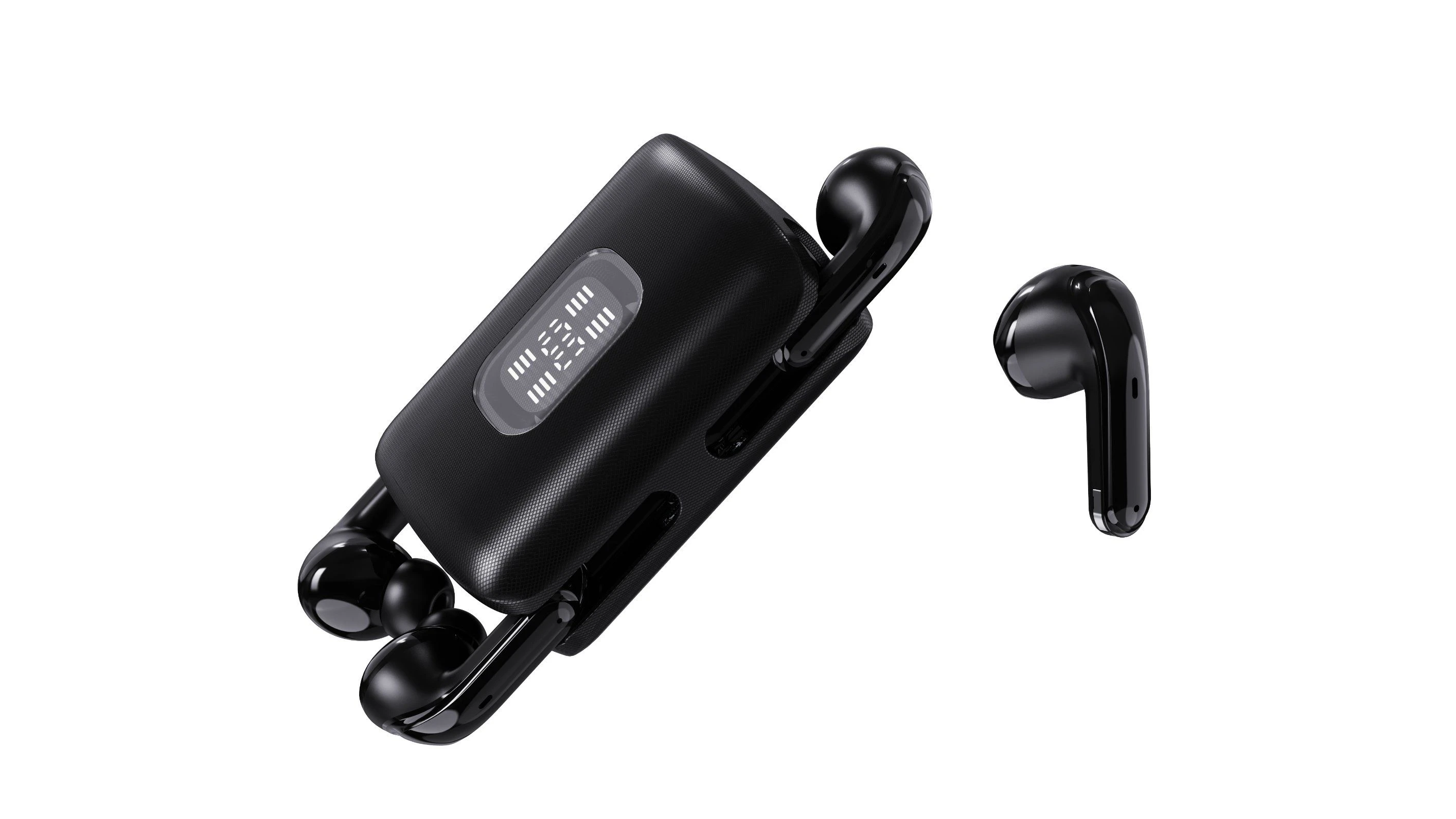 J15 Twin Bluetooth Earbuds 2-Pair LED Digital Power Enc Canceling