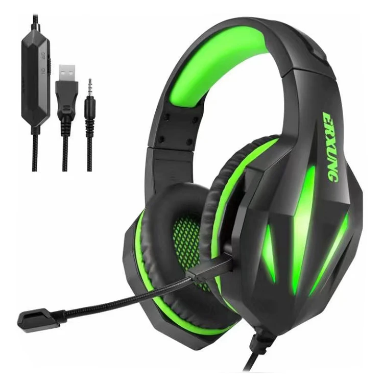J5 Wired Headphones with Mic Noise Canceling Earphones E-Sports Gaming Headset for xBox One PS Computer Game Accessories