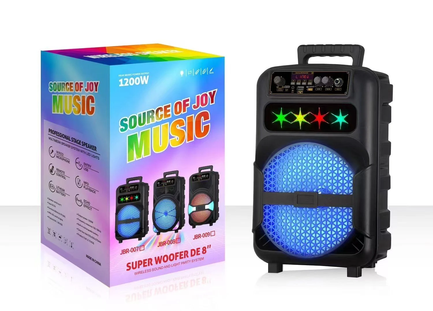 Jbr-007 Single 8 “Bluetooth Speaker Guangzhou Factory OEM