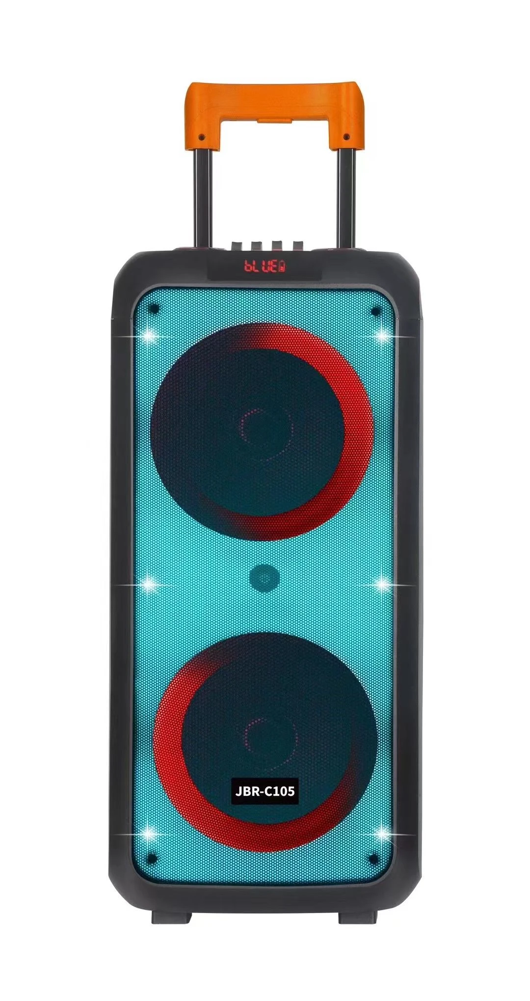 Jbr-C105 Portable Wireless Bluetooth Speaker with LED Lights and Microphone