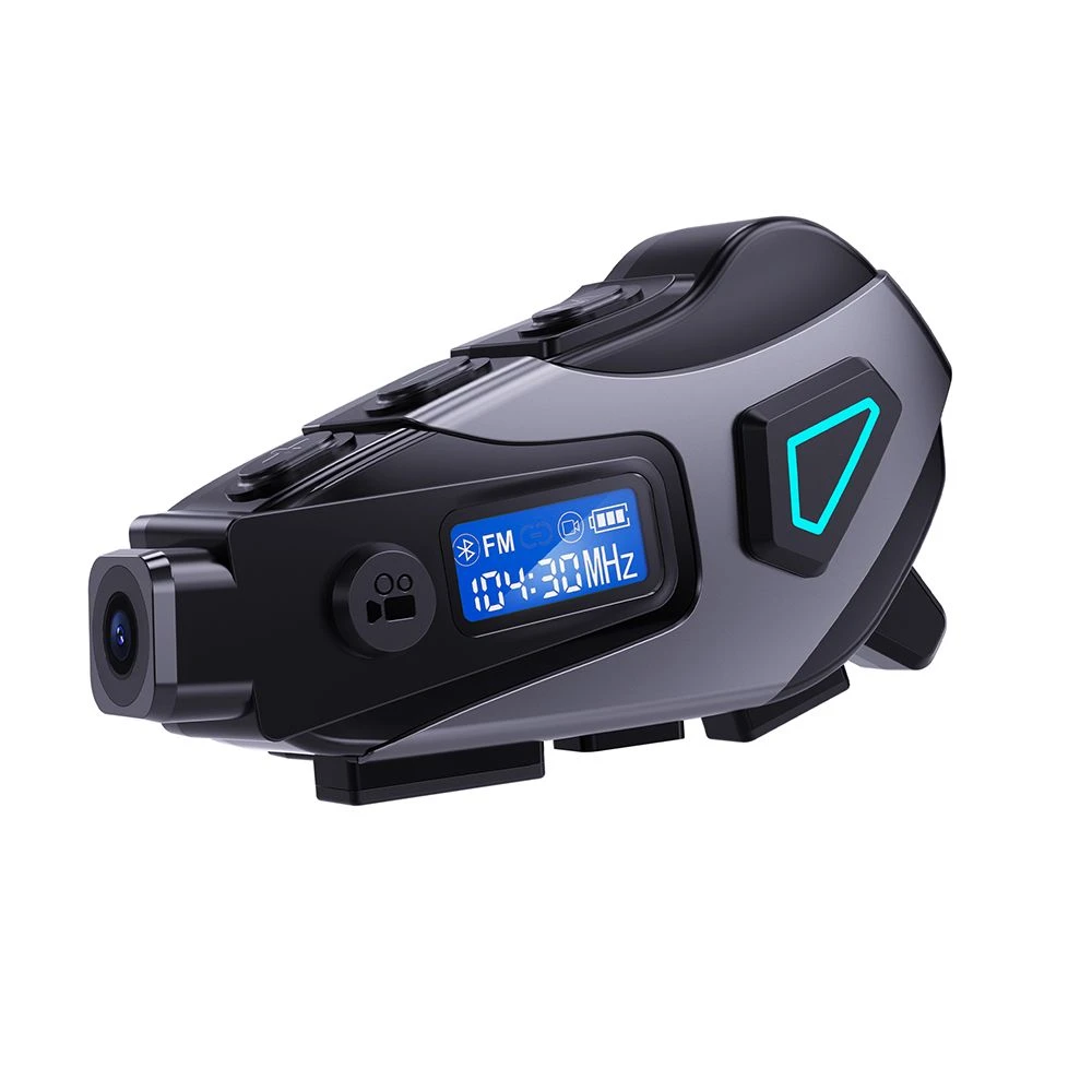 K10 Helmet Bluetooth Earphones Featuring 1200mAh Built-in Battery and Ipx8 Waterproofing