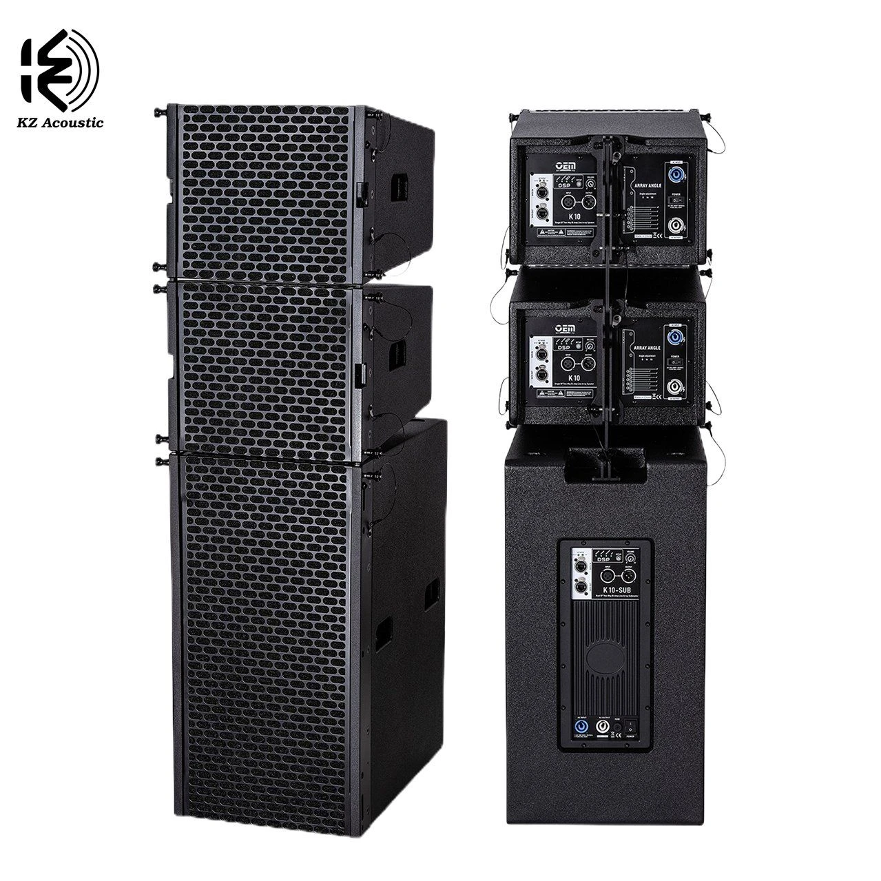 K10+K10sub High Power 10 Inch Line Array with Active Subwoofer Speaker