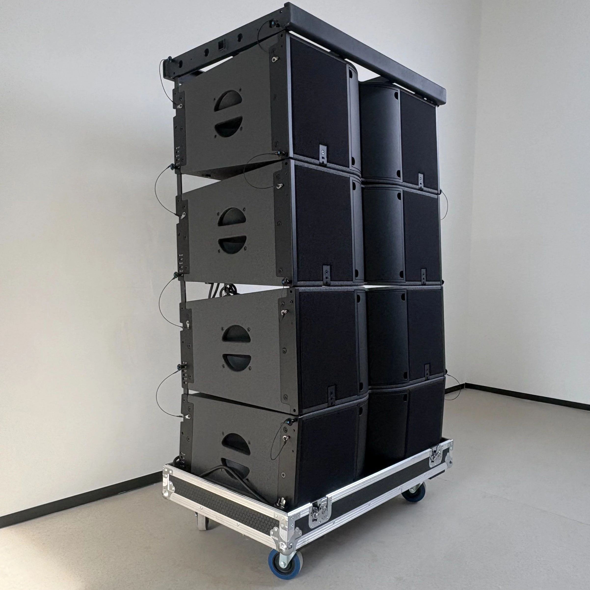 Ka212 Professional Dual 12 Inch Active Line Array System Long Throw High Sensitivity Sound System 750W AES PA Speaker for Concert Church DJ and Outdoor Event