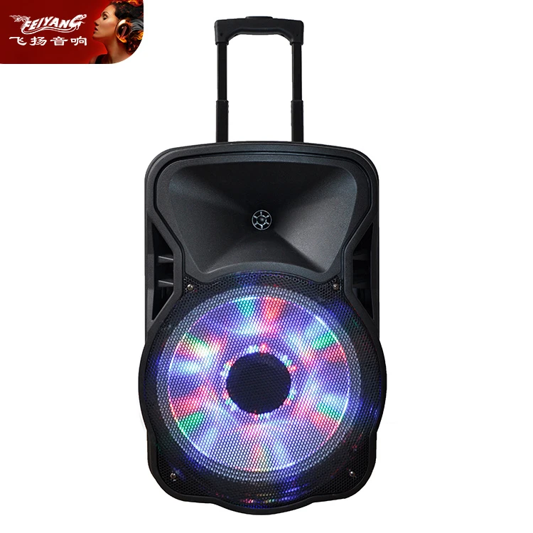 Karaoke Cute DJ PA Stereo System Light Wood 10 Inch Bluetooth Wireless Audio Loud Speaker