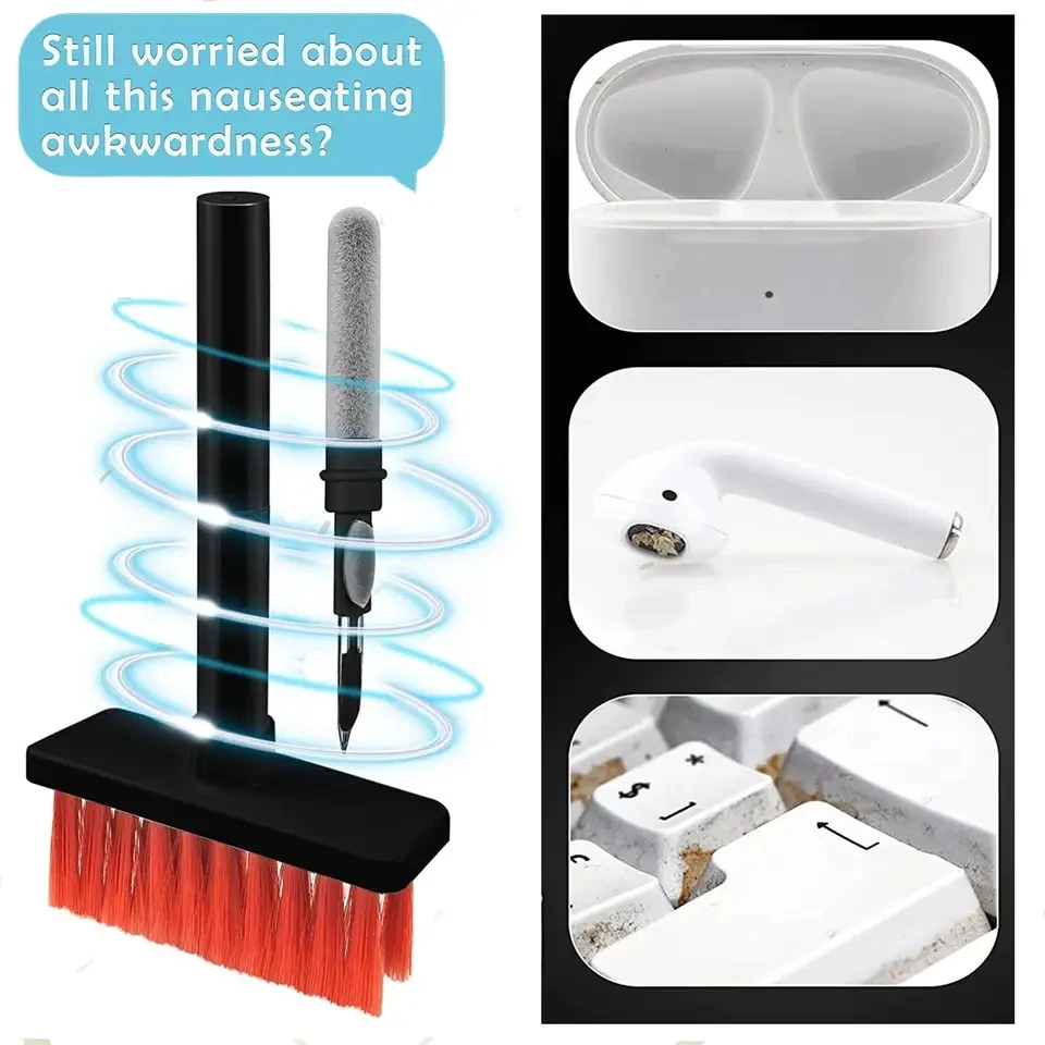 Keyboard Cleaner Cleaning Kit with Brush for PC Computer Earphone Cleaning Tools