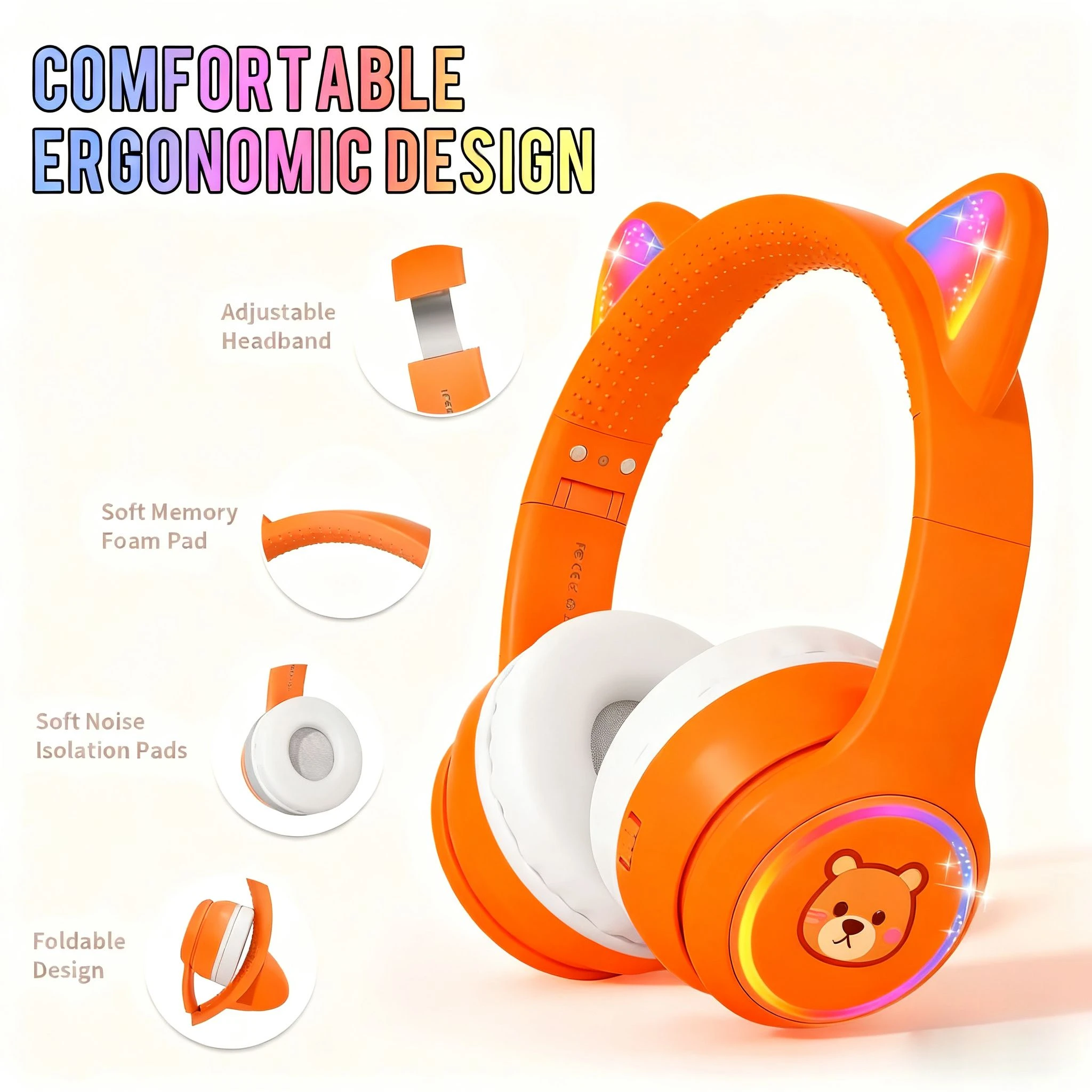 Kid-Friendly Wireless Headphones for Safe and Cozy Listening
