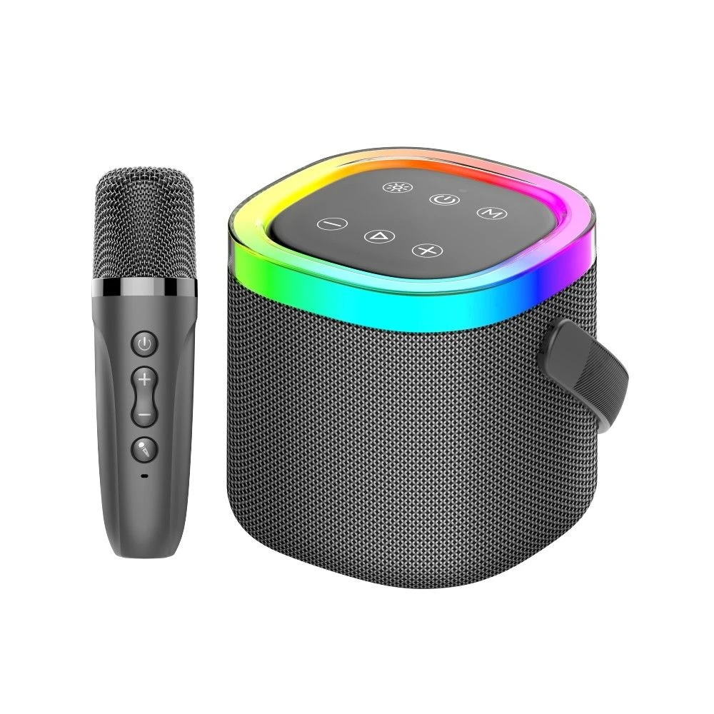 Konfulon F27 Dual 8W Driver Bluetooth-Compatible Speaker with Microphone Wireless Audio System – Black