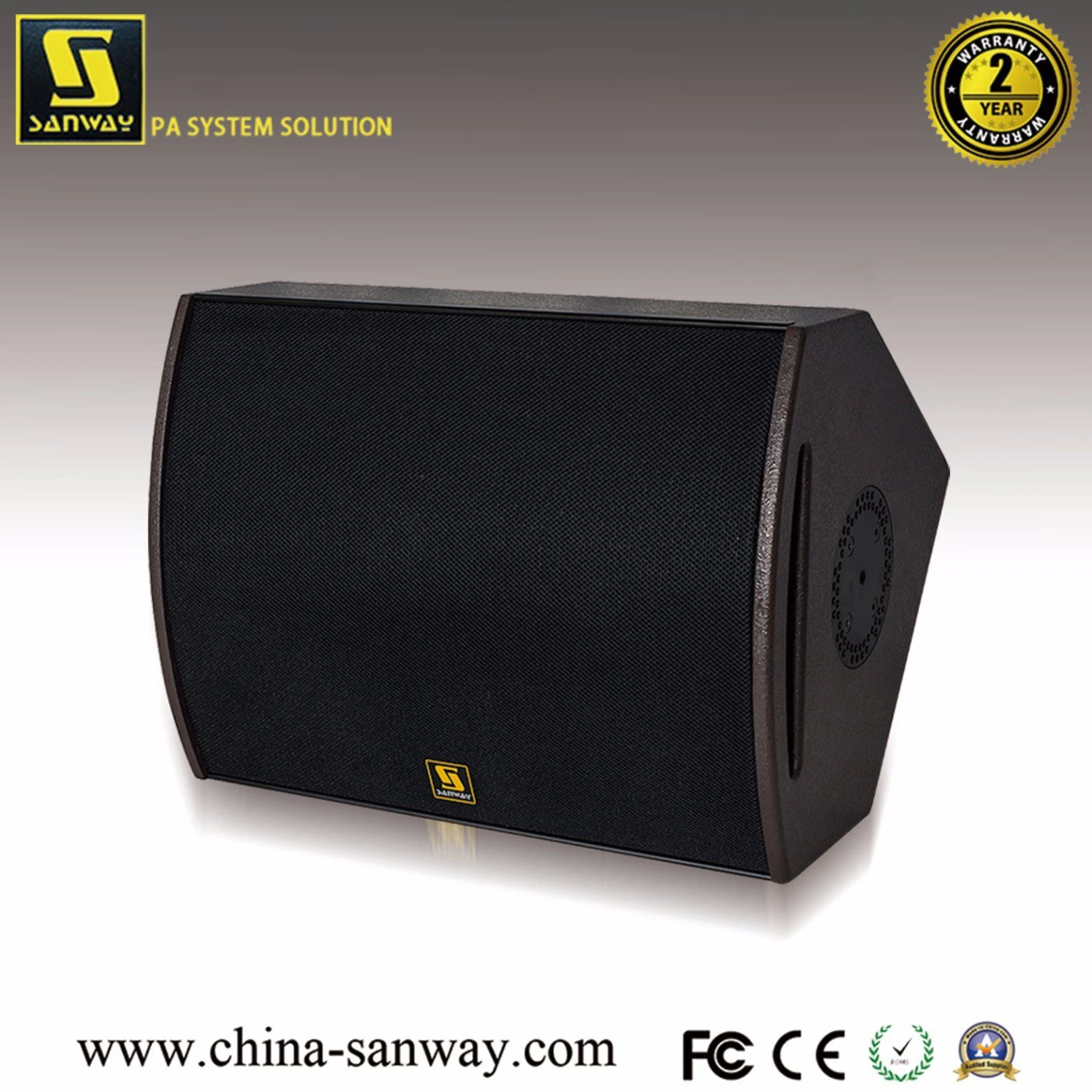 L-12 (12XT) Single 12 Inch Two Way Coaxial Professional Stage Monitor Speaker, Active/Passive Live Sound Speaker