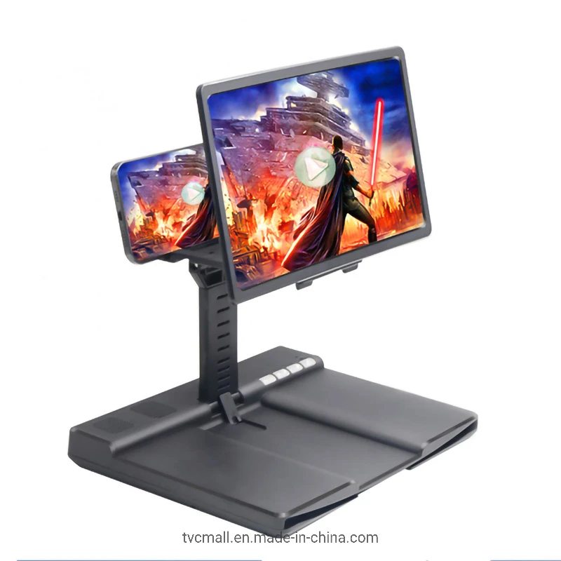 L21 12-Inch Mobile Phone Screen Magnifier Video Magnifying Height Adjustable Bracket Wireless Bluetooth Speaker Subwoofer