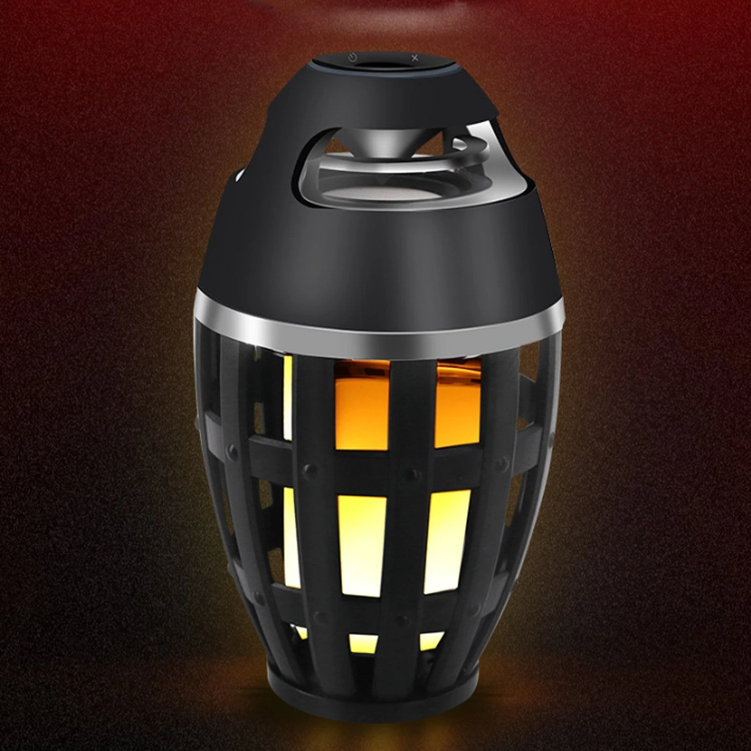 LED Flame Lantern Speaker Outdoor Speakers with Stereo Sound