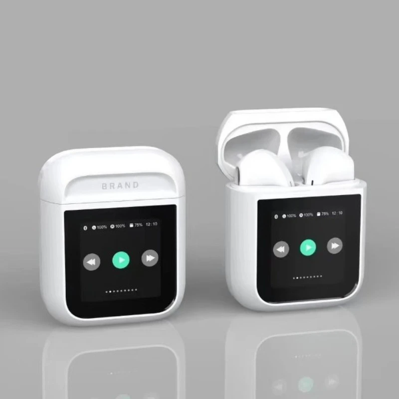 LED Touch Screen Multifunctional Semi-in-Ear Bluetooth Headset
